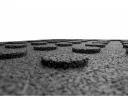 Gumová dlažba Terrace - detail spodní strany černá