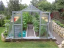 Zahradní skleník Gardentec Glass PROFI VL 450