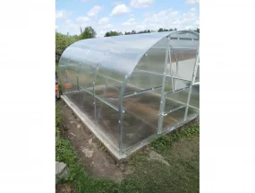 Zahradní skleník z polykarbonátu Gardentec Kompakt - bílý