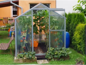 Záhradný skleník Gardentec Glass HOBBY H 625